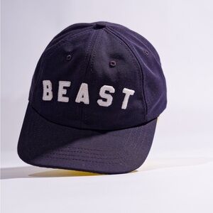 Navy Blue baseball cap with 'BEAST' in white